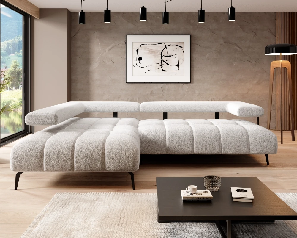 Left corner sofa Magnetic L with electric seat depth adjustment Gr1 - Image 3
