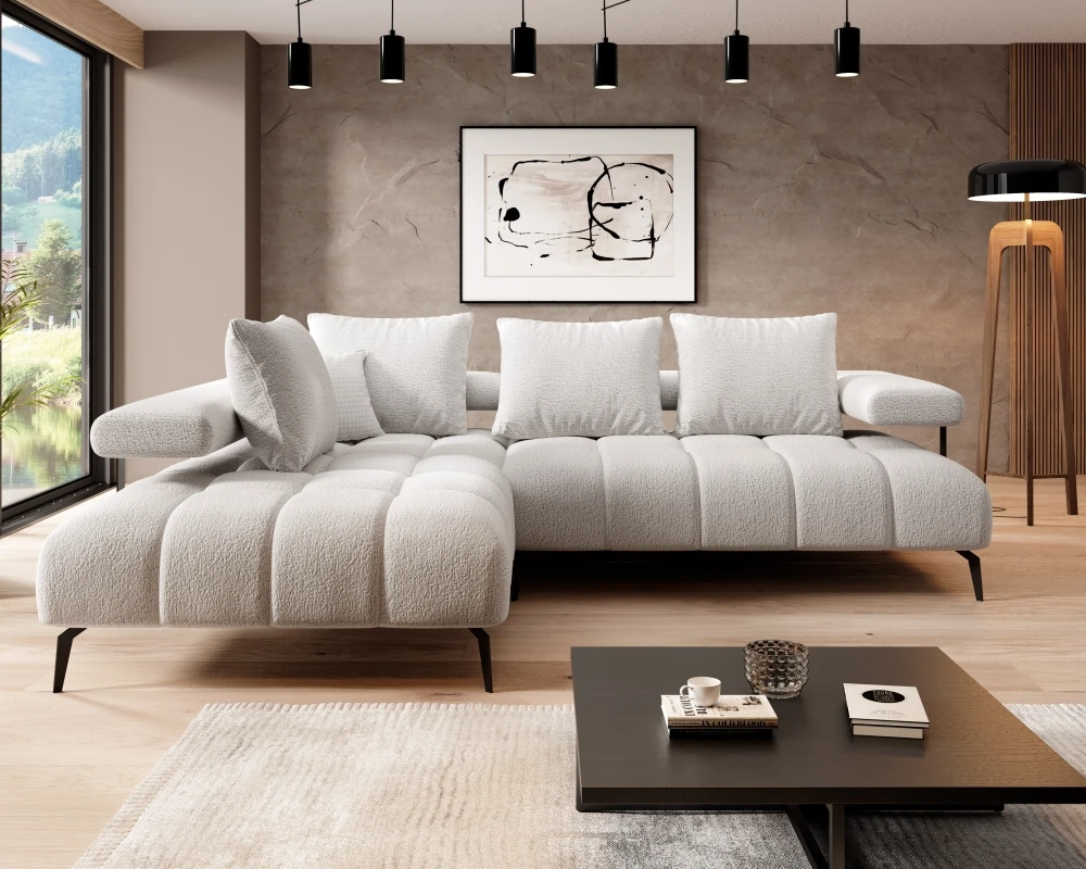 Left corner sofa Magnetic L with electric seat depth adjustment Gr1 - Image 4