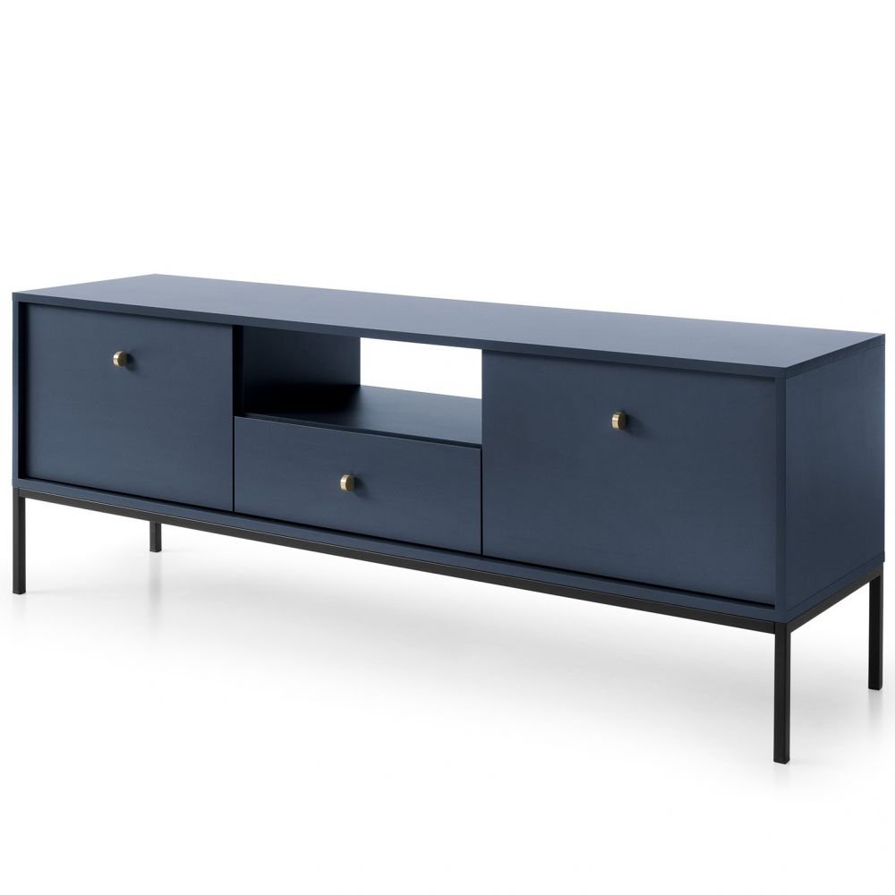 Dark blue TV cabinet Mono MRTV154