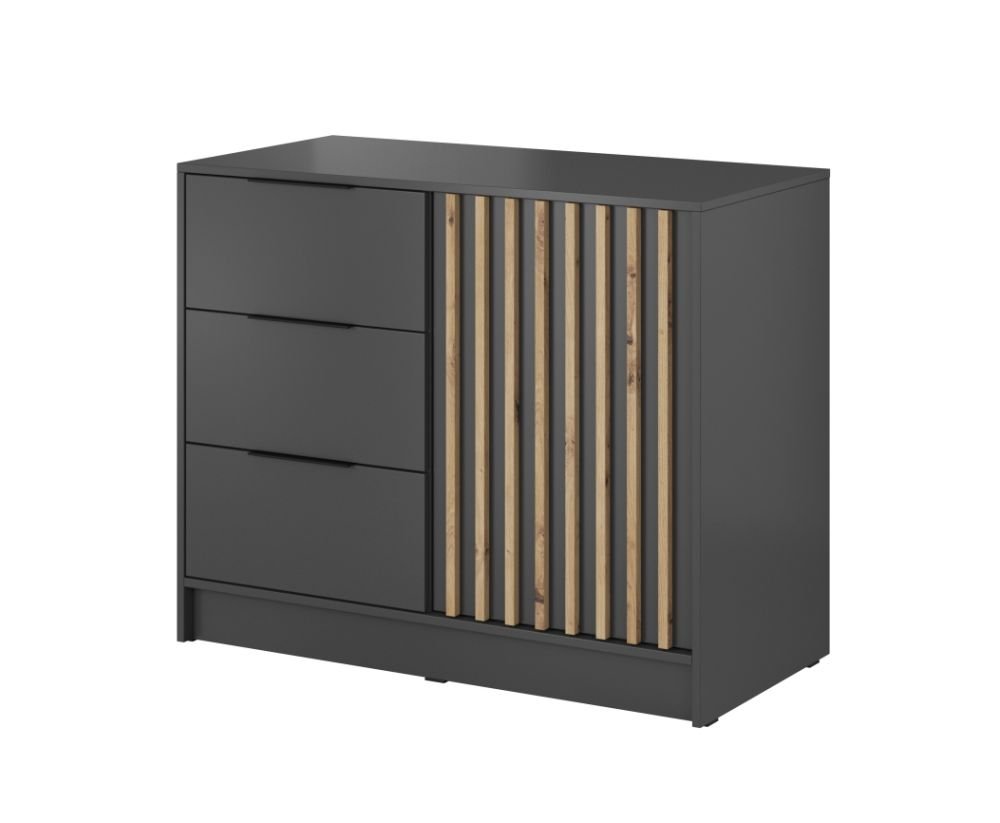 Nelly chest of drawers with 2D graphite boards - Image 2