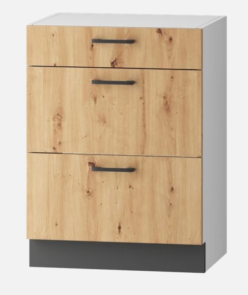 Base cabinet with drawers 60 cm Clara D60S/3