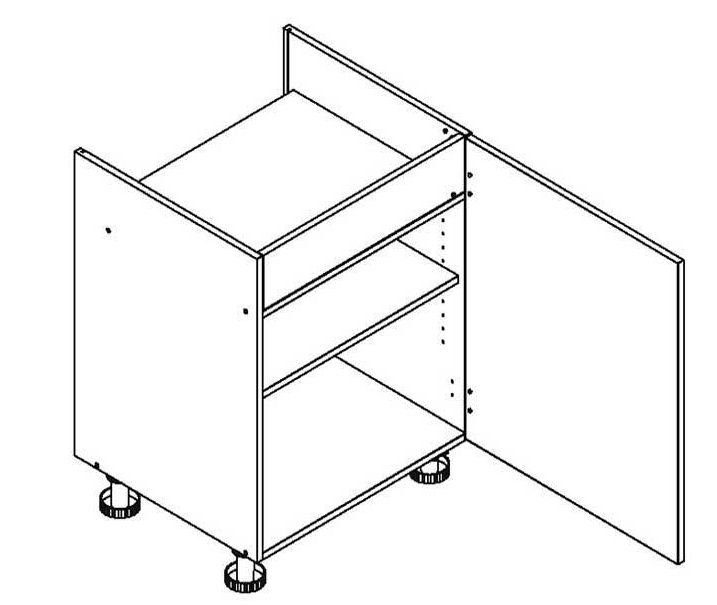 60 cm base cabinet for Clara D60 PC P/L hob - Image 2