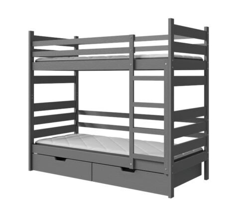 Bed “DAREK” – pine on anthracite