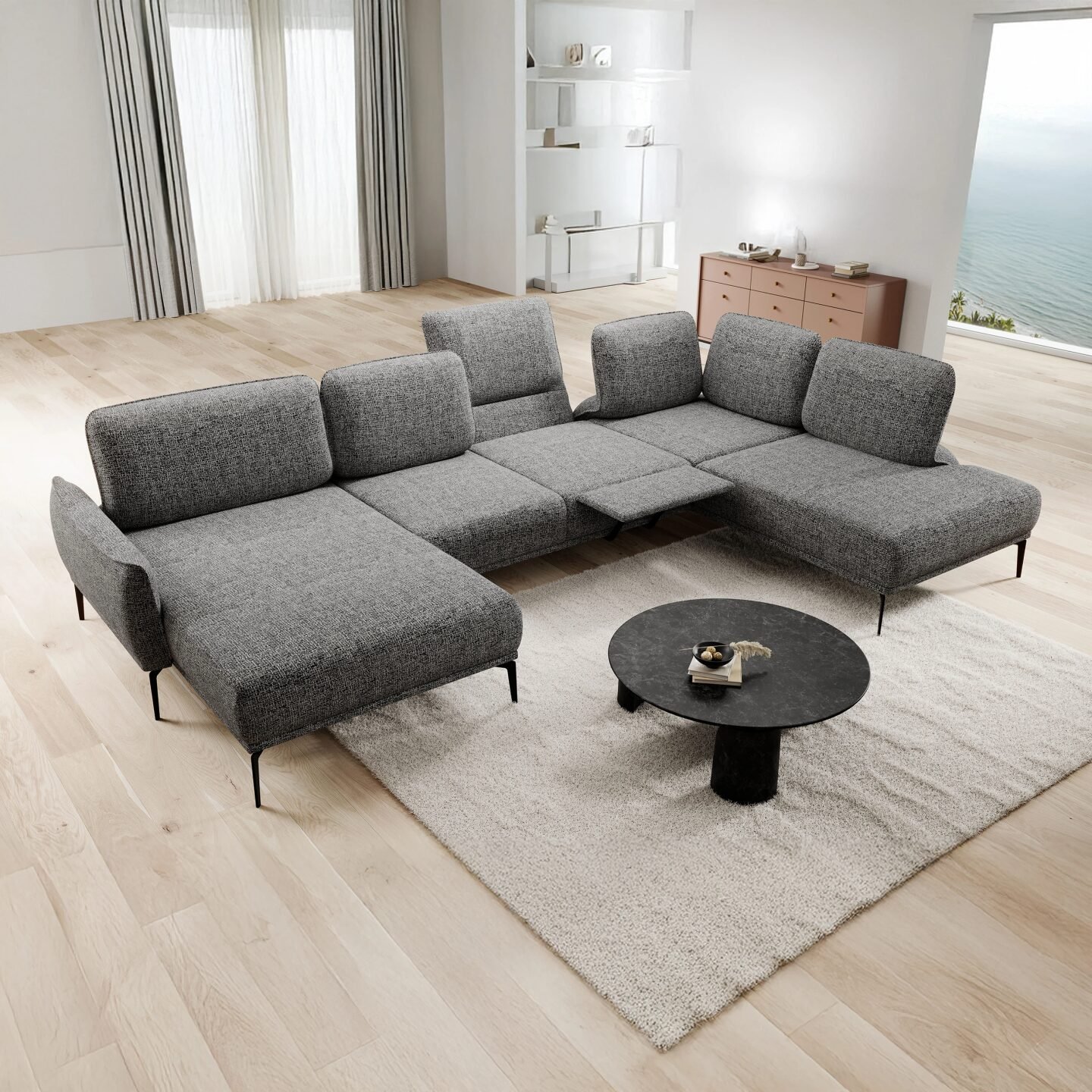 Storm XL Gr1 corner sofa - Image 5
