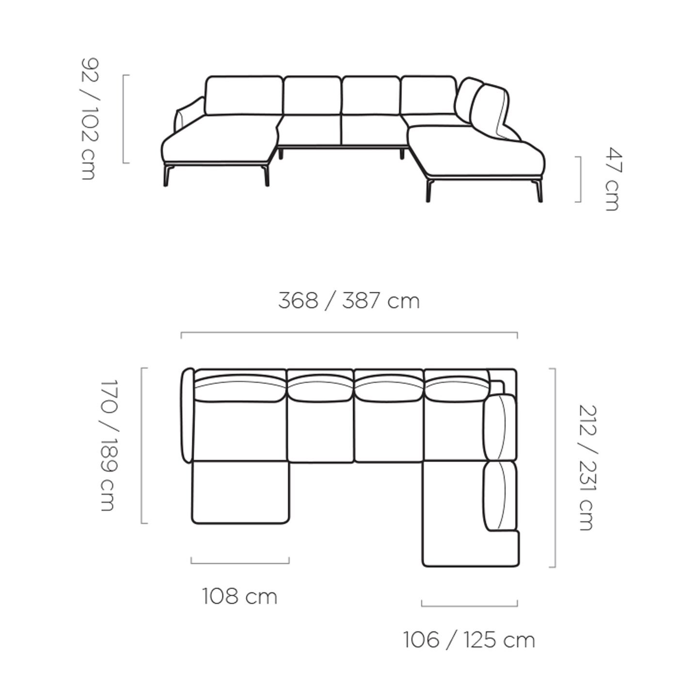 Storm XL Gr1 corner sofa - Image 8
