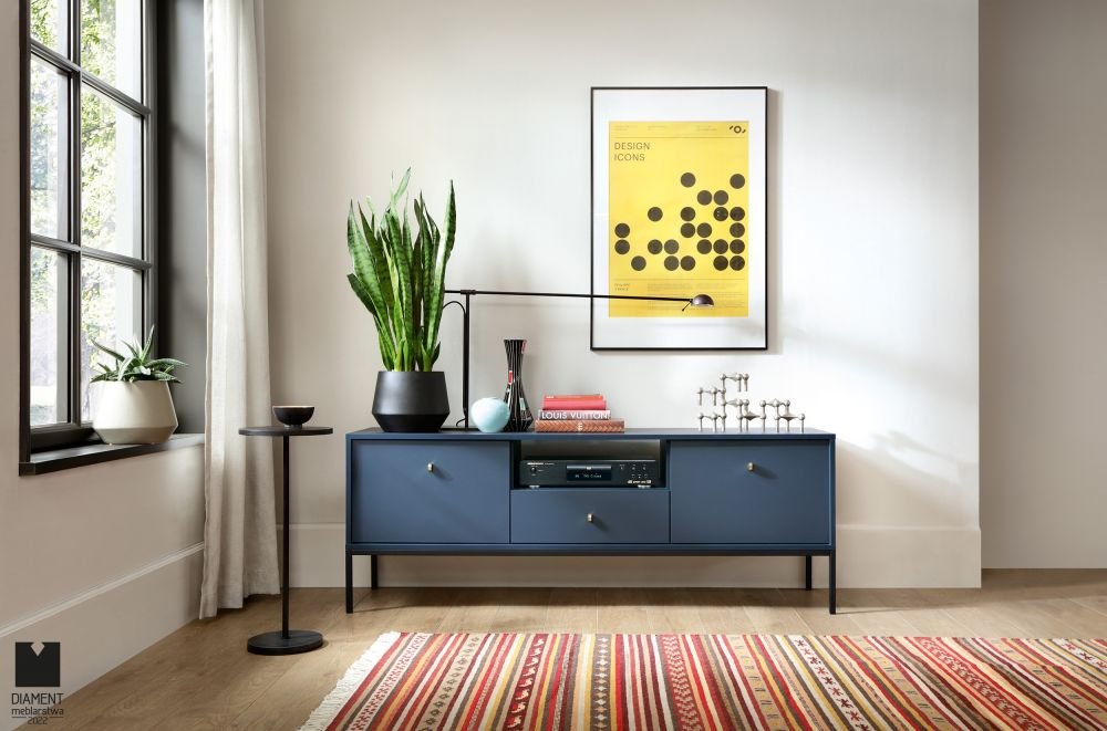 Dark blue TV cabinet Mono MRTV154 - Image 3