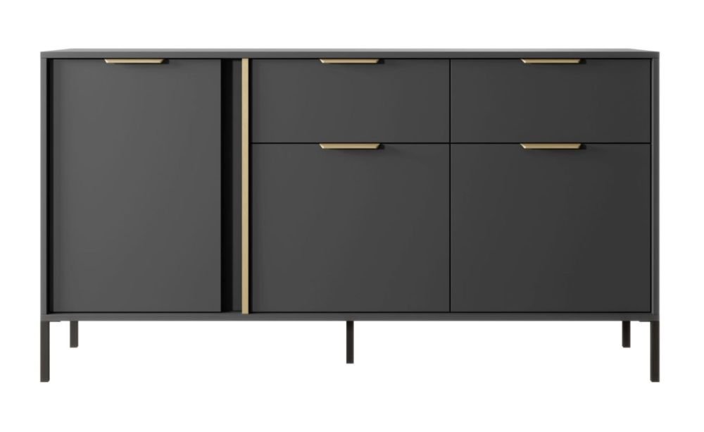 Chest of drawers 153 3D2S Lars anthracite