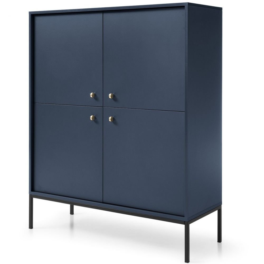Dark blue Mono MK104 chest of drawers