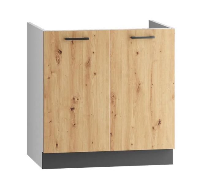 Base sink cabinet 80 cm Clara D80ZL - 2 fronts
