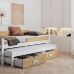 DOIS youth folding bed for 2 persons 90x200 cm