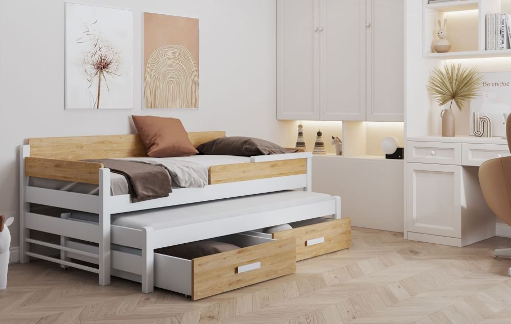 DOIS youth folding bed for 2 persons 90x200 cm