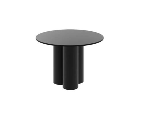 RAVEO round table 100×100 black matte