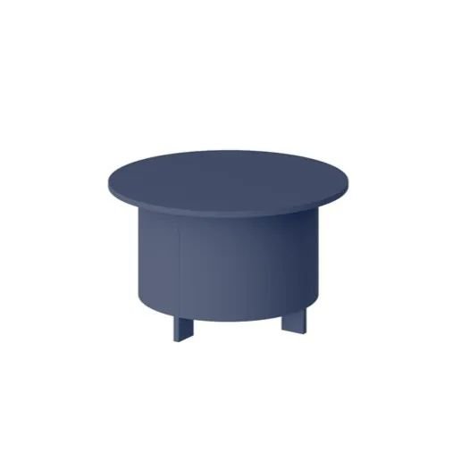 SALVO AC 80x80 round coffee table, dark blue