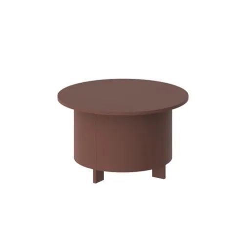 SALVO AC 80x80 burgundy round coffee table