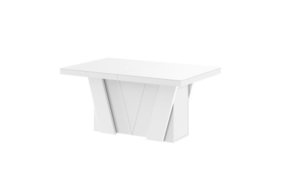 GRANDE extendable table 160(412)x100 white glossy