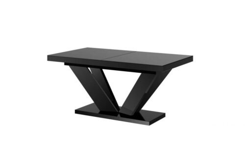 VIVA 2 table 160(256)x89 black glossy extendable