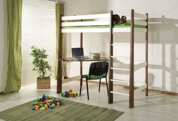 MILOSZ bunk bed with mezzanine 80x181 cm - Image 2