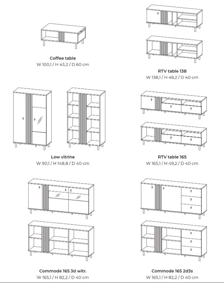 TV stand 138 Madis - Image 4