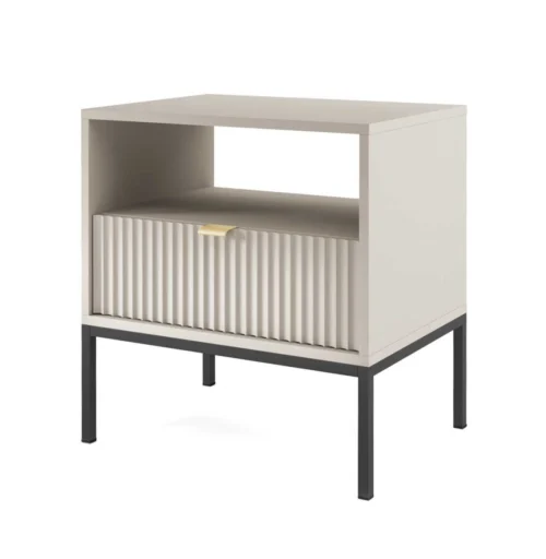 Nova bedside table with drawer S-54 cashmere