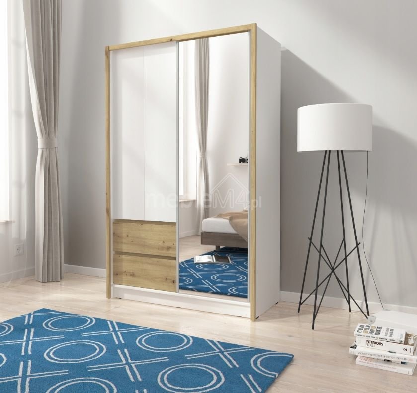 Sara 130 sliding wardrobe – oak color