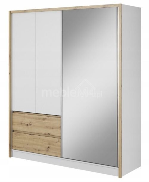 Sara 180 sliding wardrobe – oak color