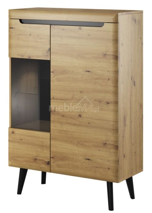 Nordi NWT90 display cabinet – oak color