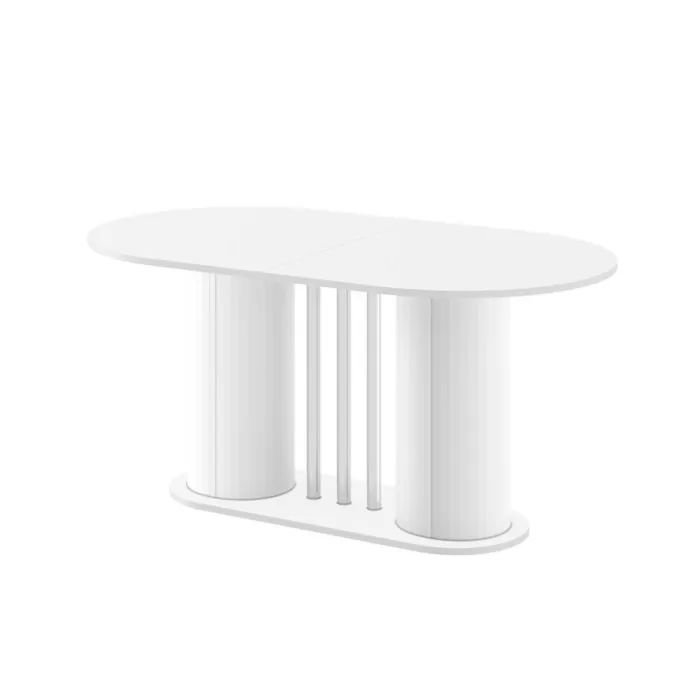 CESARO extendable table 160(208)x89 white glossy