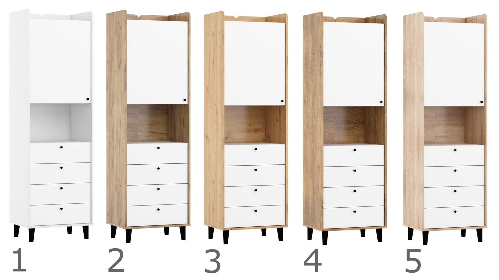 DOLCE 15 furniture, 1D4S shelf - Image 6