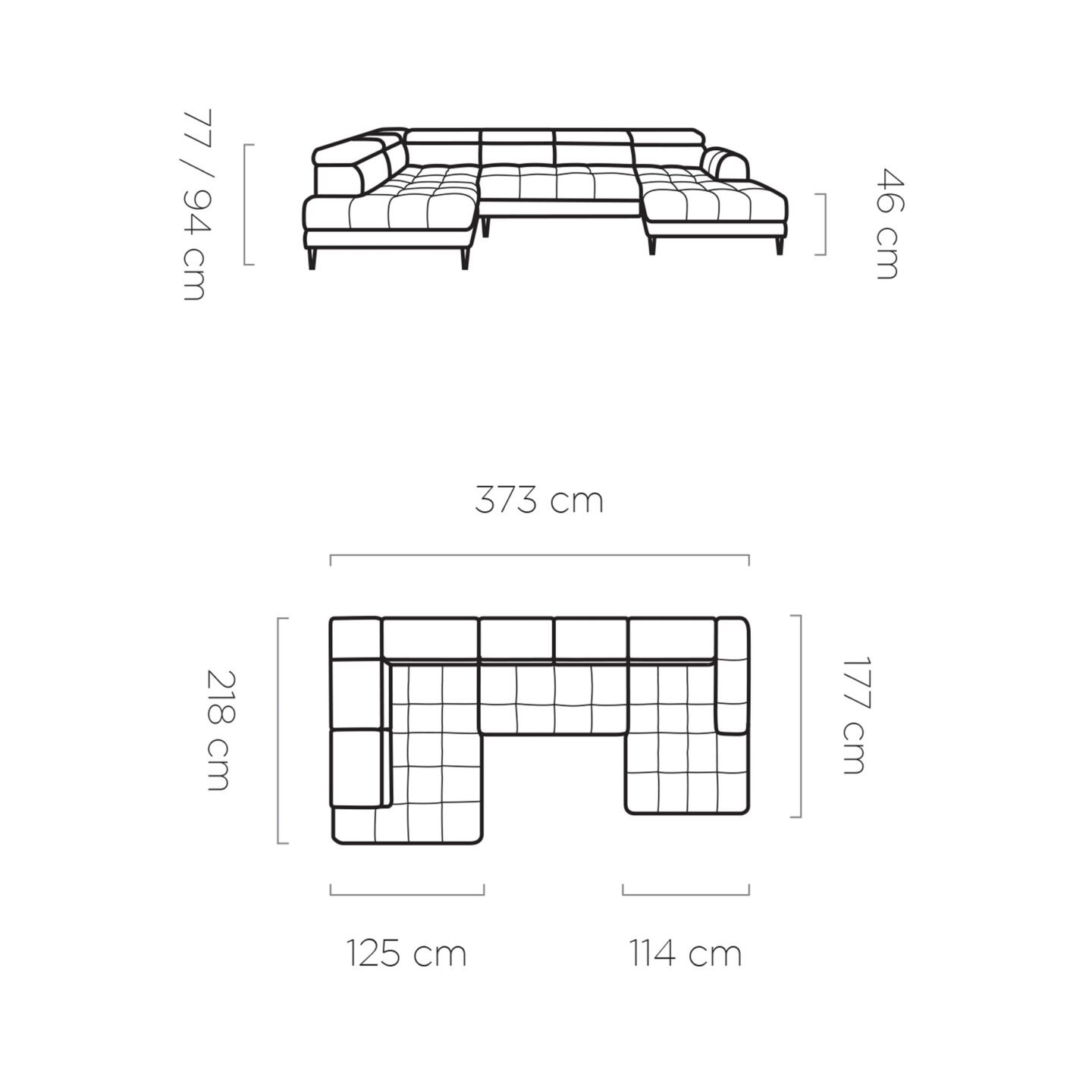 Voss XL Gr1 corner sofa - Image 8