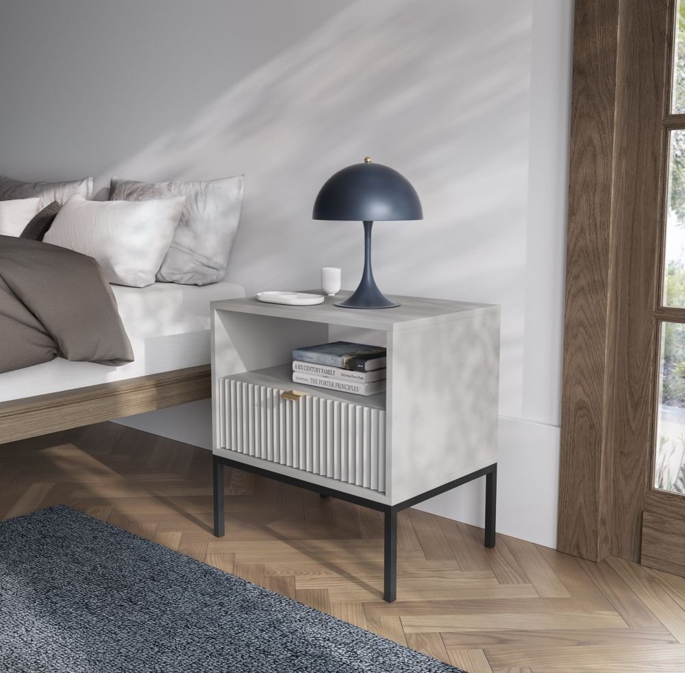 Nova S-54 bedside table, gray - Image 5