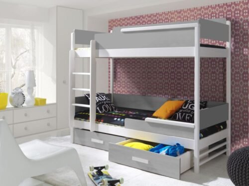 Bunk bed TRES with drawers for two persons 80×181 cm