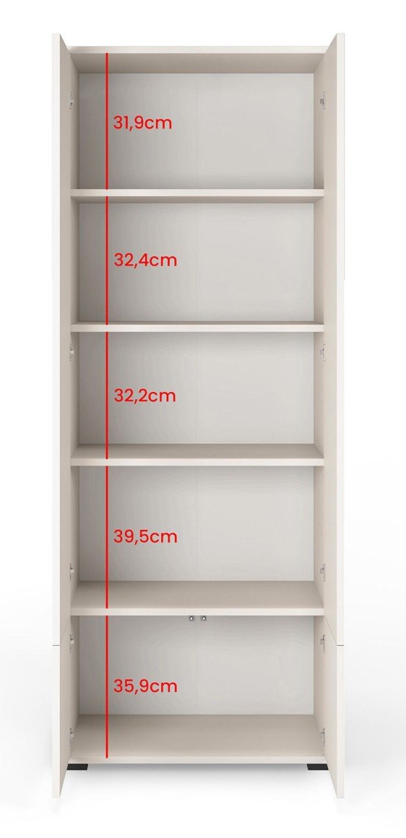 Tilting wardrobe without mirror and handles Romeo 70 cm - Image 7