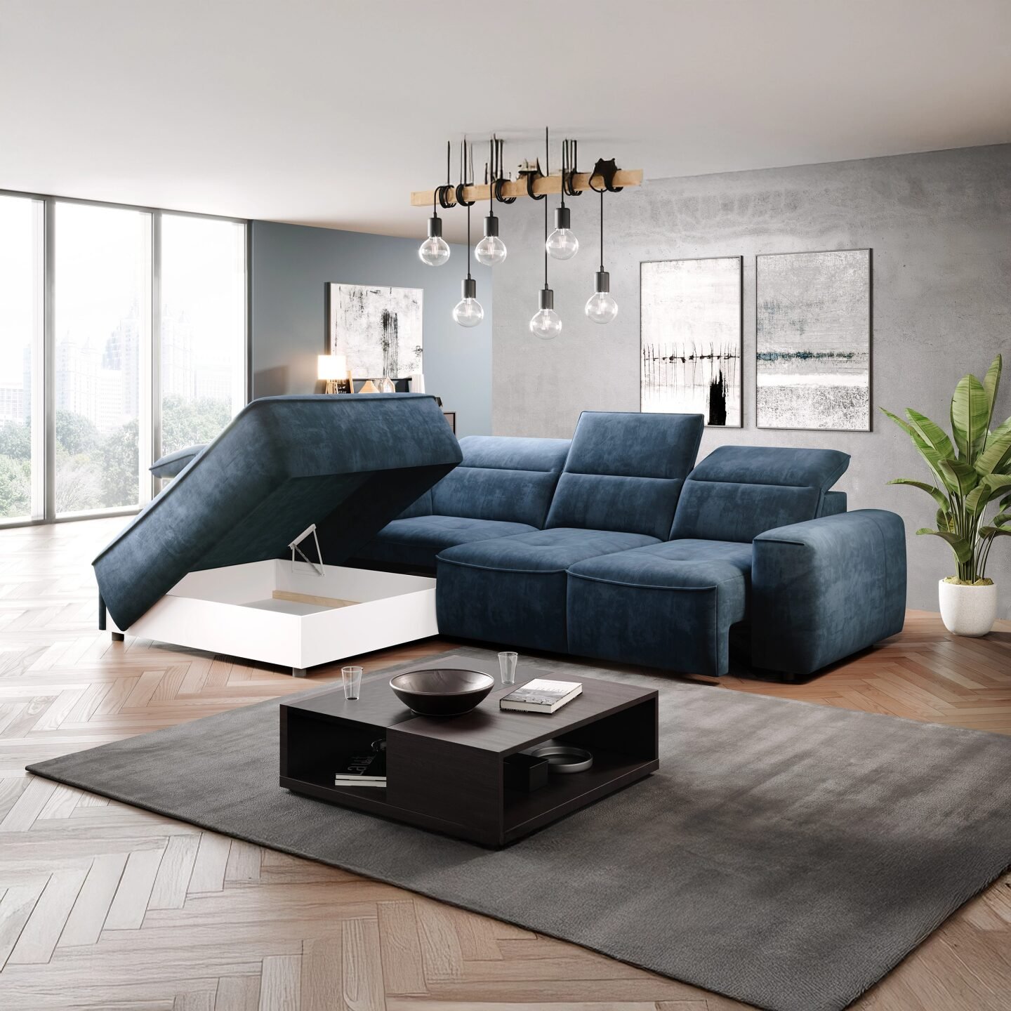 Colombo L Gr1 electric corner sofa - Image 4