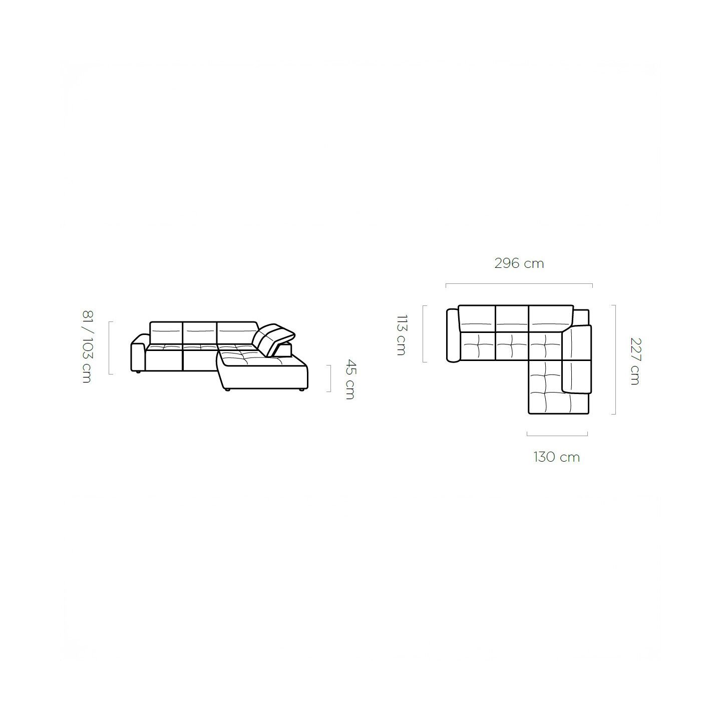 Colombo L Gr1 electric corner sofa - Image 5