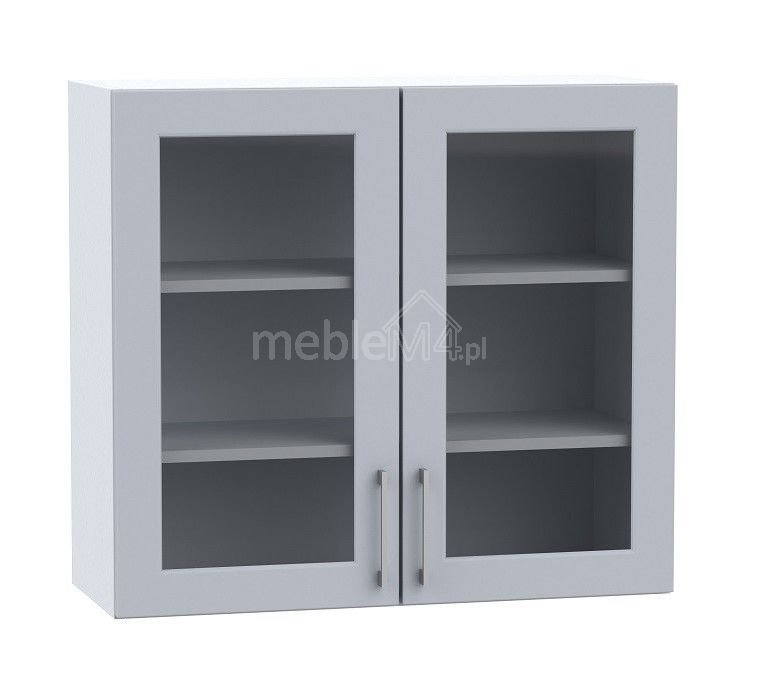 Wall cabinet, display case, 80 cm, Natalia WS80