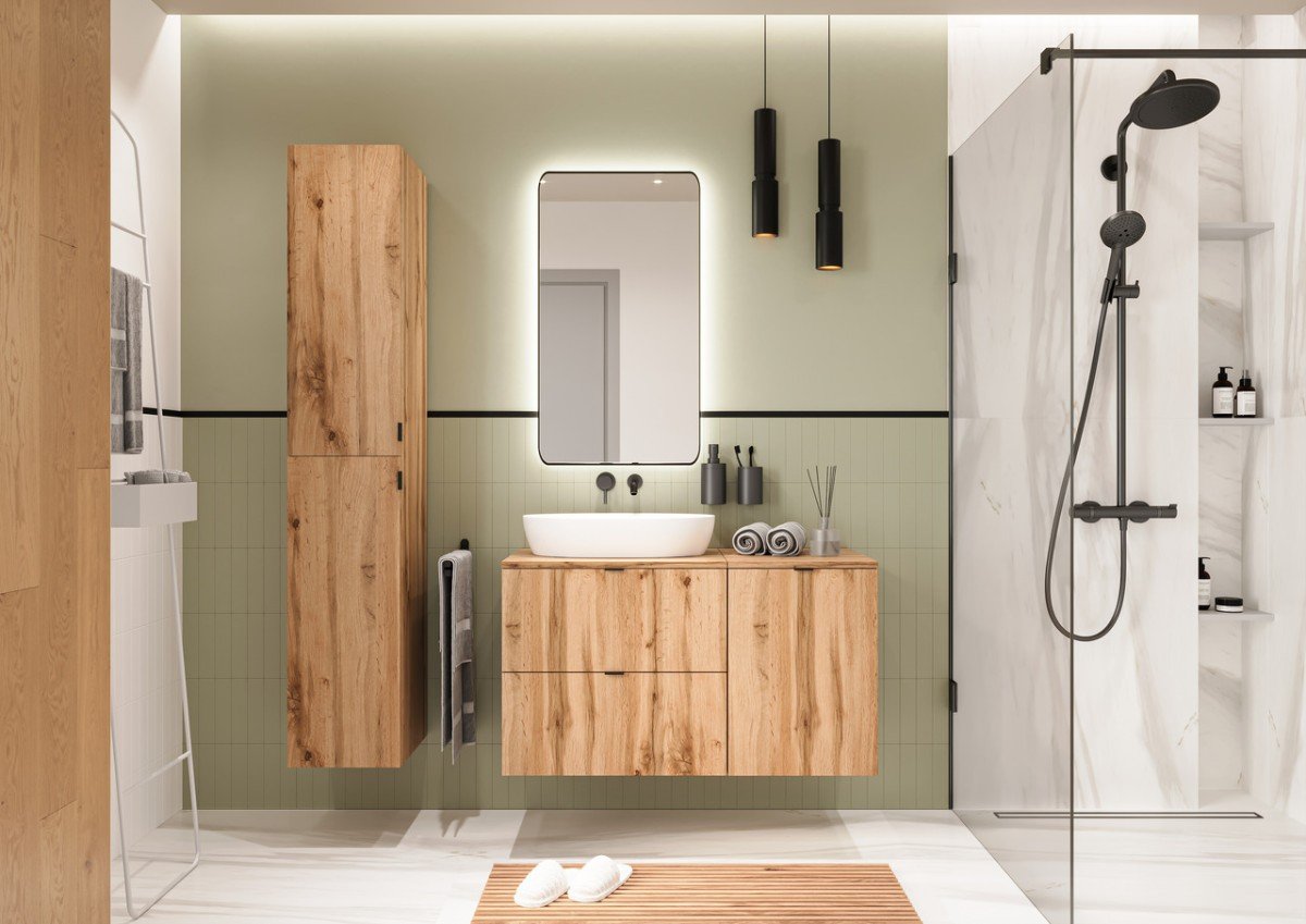 Tamara golden oak bathroom set