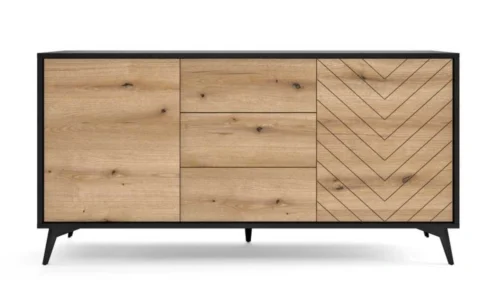 Loft chest of drawers KSZ154 Diamond – oak imitation
