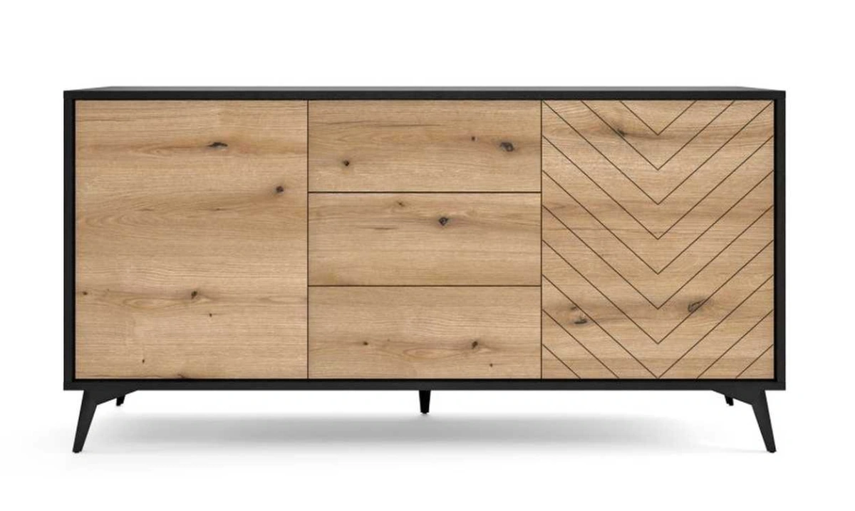 Loft chest of drawers KSZ154 Diamond - oak imitation