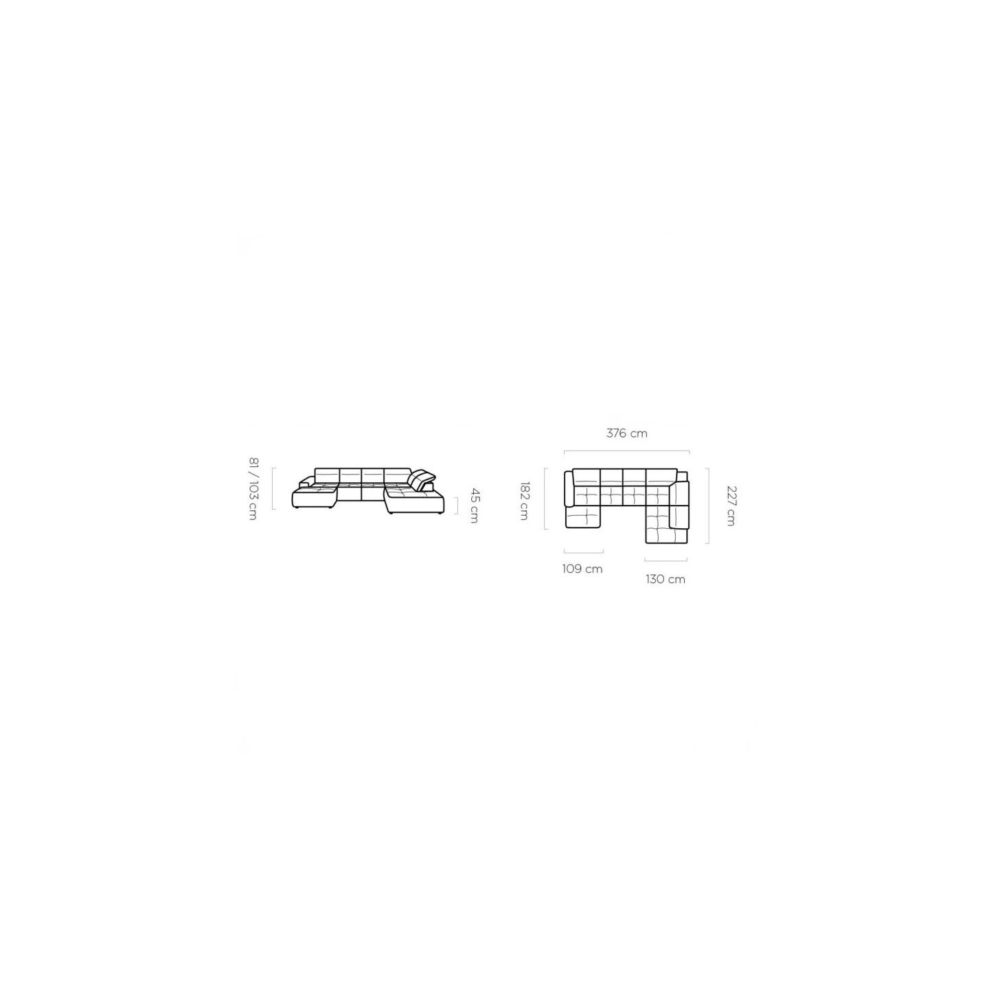Colombo XL Gr1 electric corner sofa - Image 10