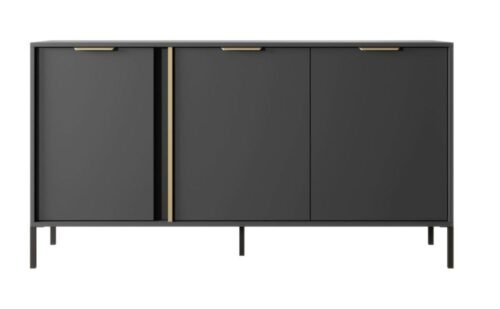 Chest of drawers with cabinets 153 3D Lars anthracite