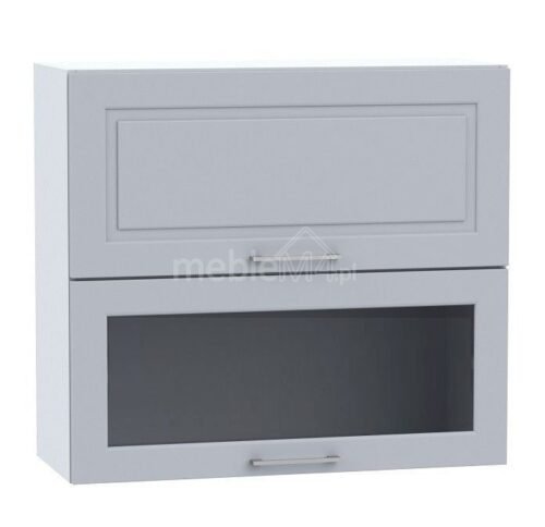 Upper hanging cabinet, display case 80 cm Natalia WS80 GR F/2 SD