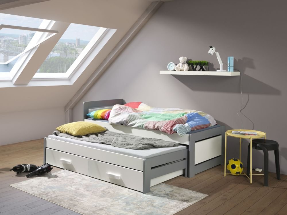 Youth bed with drawers TIESTO 2 persons 80x181 cm - Image 3