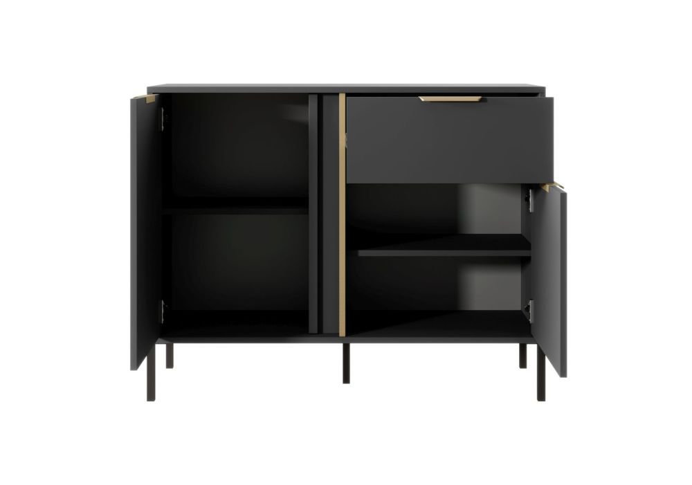 Chest of drawers 103 2D1S Lars anthracite - Image 2