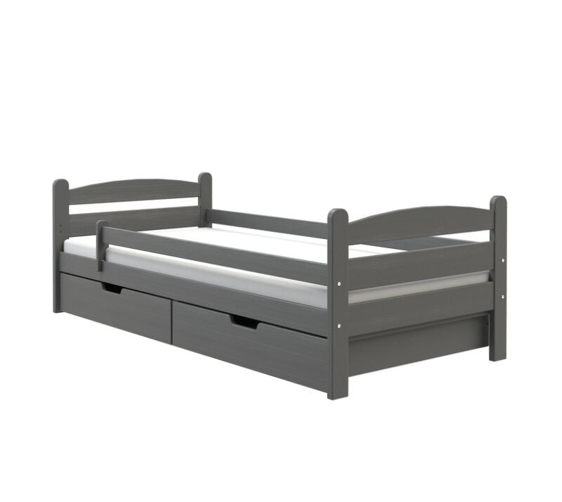 Bed "MAURICUS" - pine on anthracite