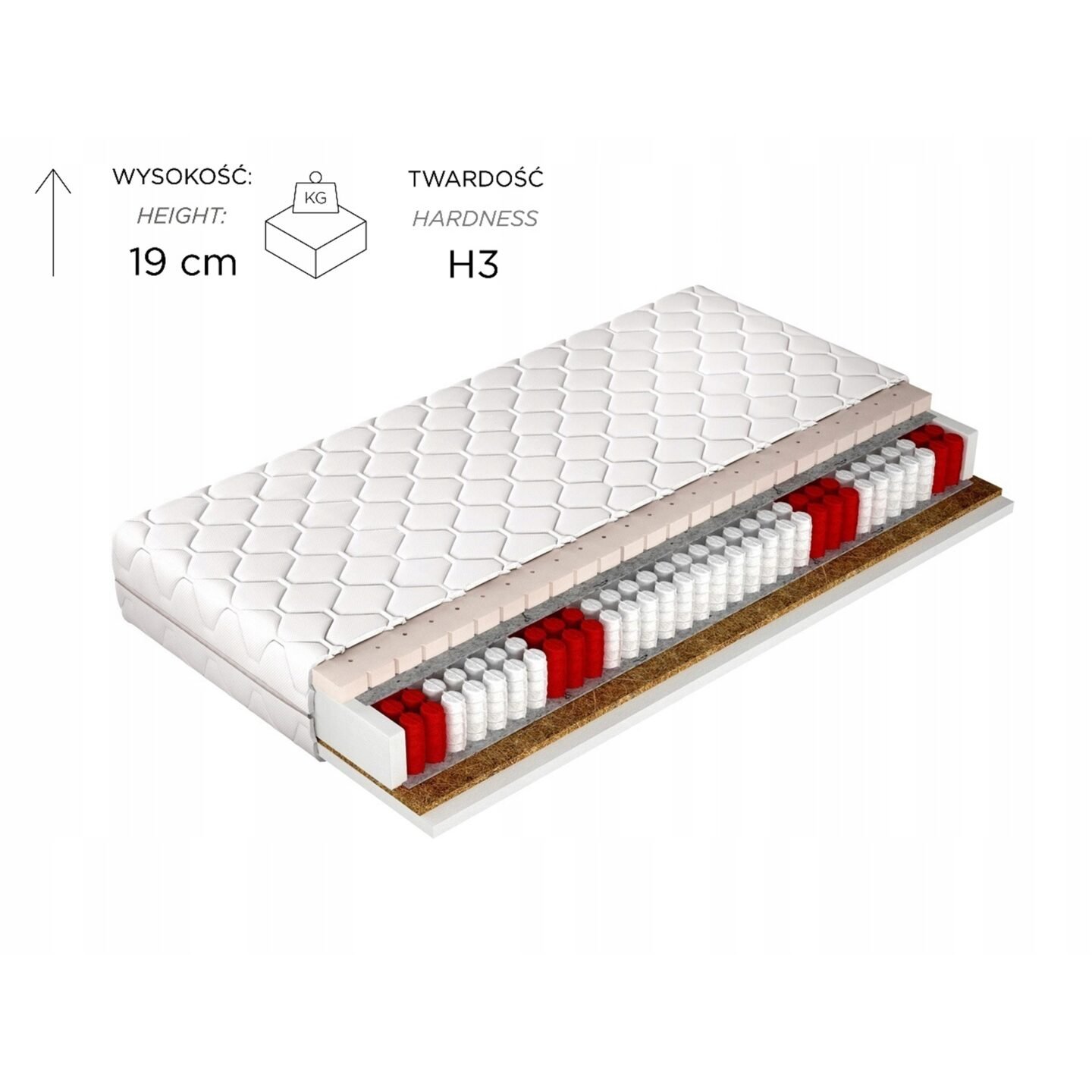 Latex mattress "Live" 120x200 Gr1 - Image 2