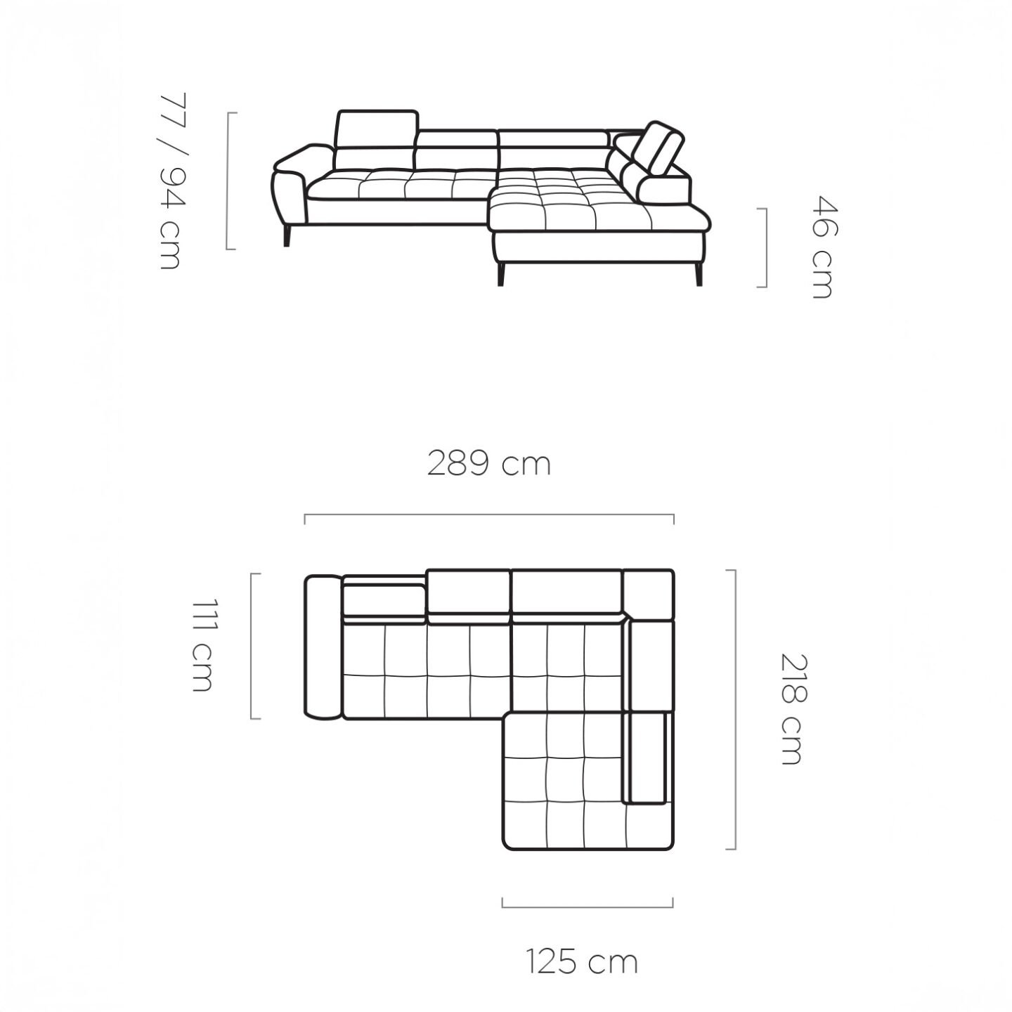 Empoli L Gr1 corner sofa - Image 7