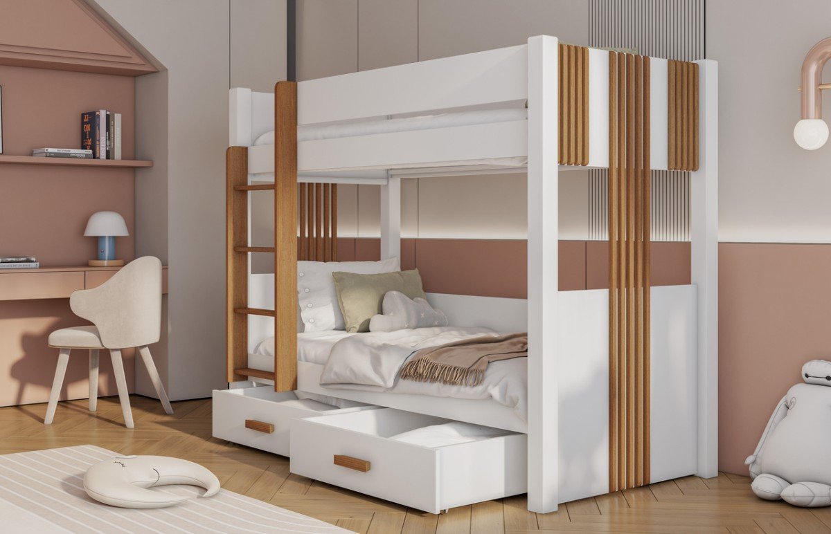 ARTEN bunk bed with drawers 90x200 cm - Image 2