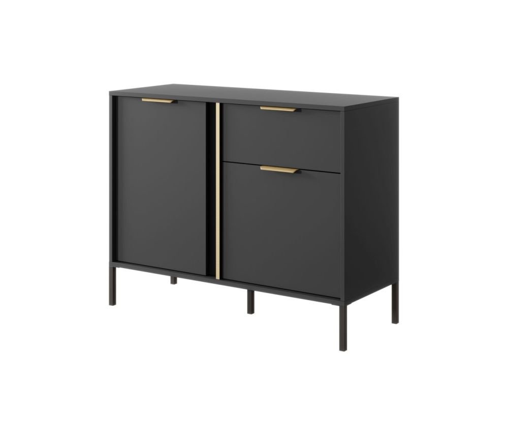 Chest of drawers 103 2D1S Lars anthracite - Image 3