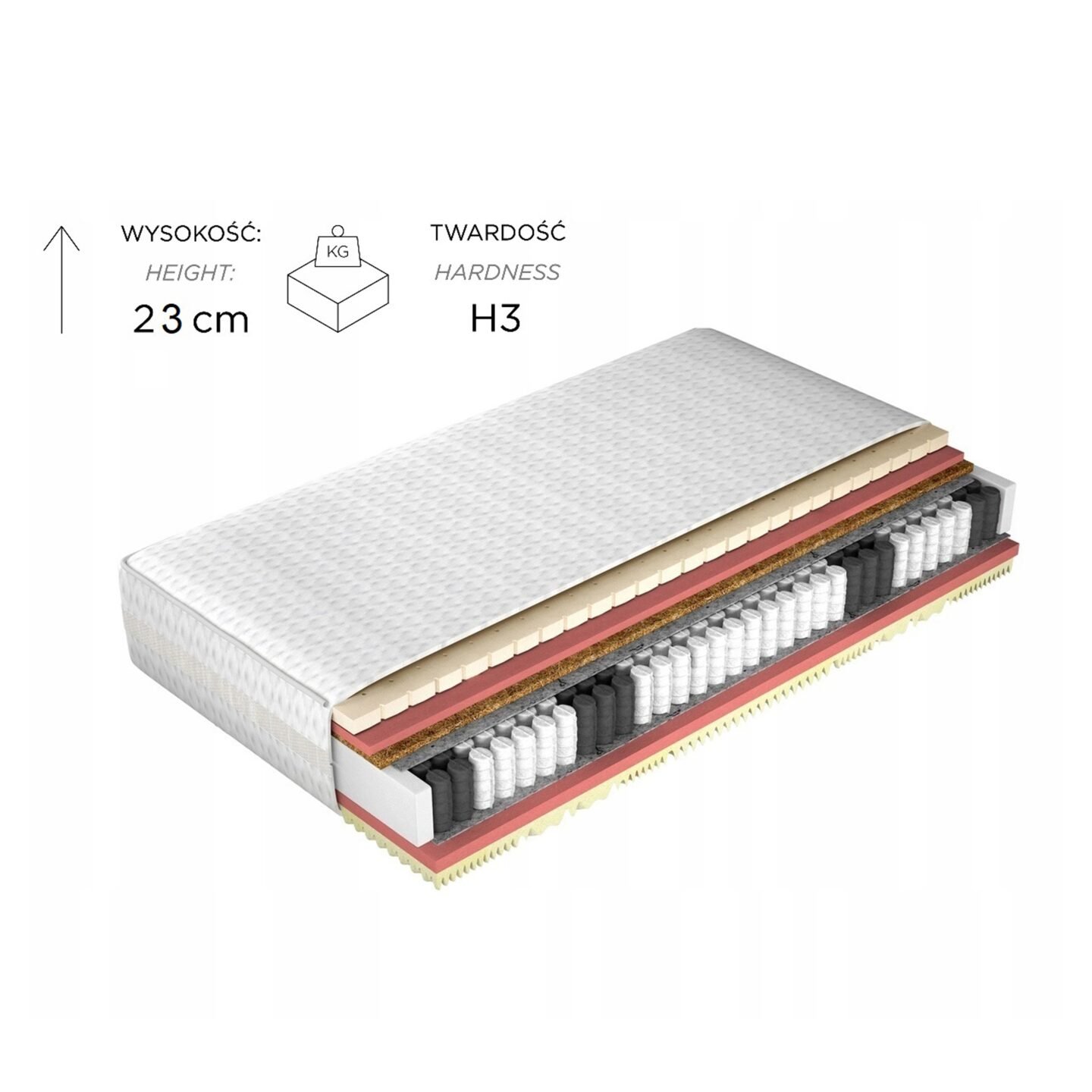 Mattress "Comfort Full" 140x200 Gr1 - Image 3