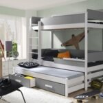 Bunk bed with drawers QUATRO 3 persons 80x181 cm